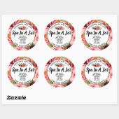 Sticker Rond Spa Dans Un Jar (Feuille)