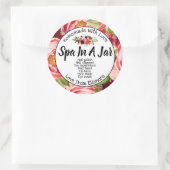 Sticker Rond Spa Dans Un Jar (Sac)