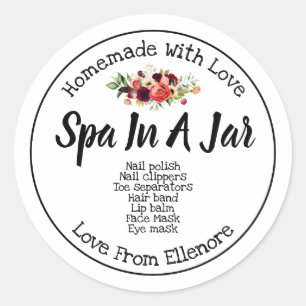 Sticker Rond Spa Dans Un Jarre
