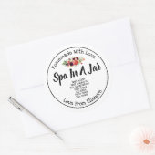 Sticker Rond Spa Dans Un Jarre (Enveloppe)