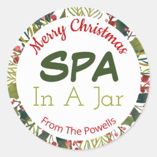 Sticker Rond Spa Dans Une Idée De Noël Jar