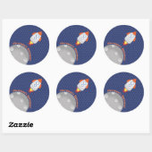 Sticker Rond Space Adventure (Feuille)