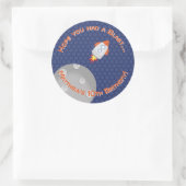 Sticker Rond Space Adventure (Sac)