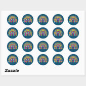 Sticker Rond Spad Escadron spécial Ed Rainbow Enseignant Retour (Feuille)