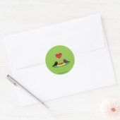 Sticker Rond Spaghetti Meatballs Date romantique (Enveloppe)