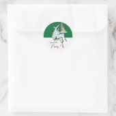 Sticker Rond SPAGHETTI PARTY CUISINE ITALIENNE, RESTAURANT vert (Sac)