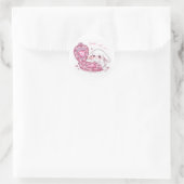 Sticker Rond Sparkle Heart Palette Bunny - Pink Magic Kawaii  (Sac)