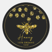 Sticker Rond Sparkle Sequin (Devant)