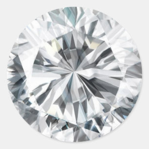 Sticker Rond Sparkling Diamond texture Avril Birthstone