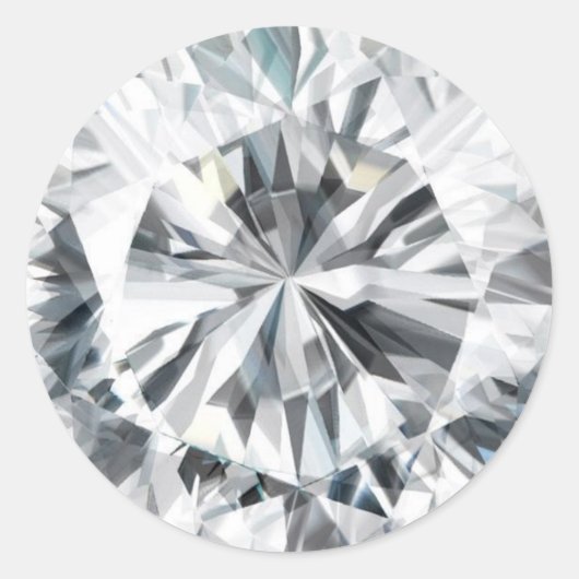 Sticker Rond Sparkling Diamond texture Avril Birthstone (Devant)