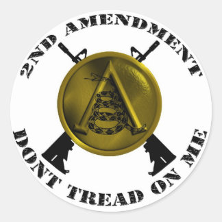 STICKER ROND SPARTAN SHIELD ET GADSEN SNAKE