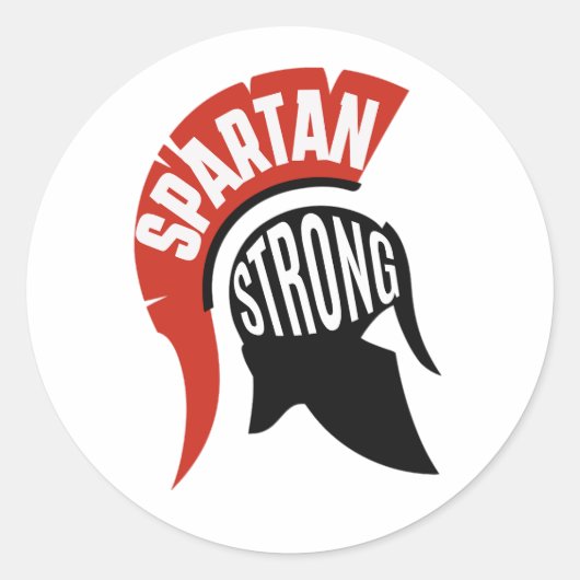 Sticker Rond Spartan Strong (Devant)
