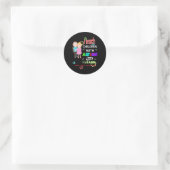 Sticker Rond Spécial Ed Sped Enseignant Enseigner Cool Autisme (Sac)