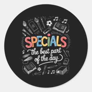 Sticker Rond Spécial Enseignants Les Meilleures Parties De La J