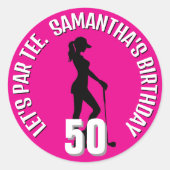 Sticker Rond Spécial Golf Bird Surprise (Devant)