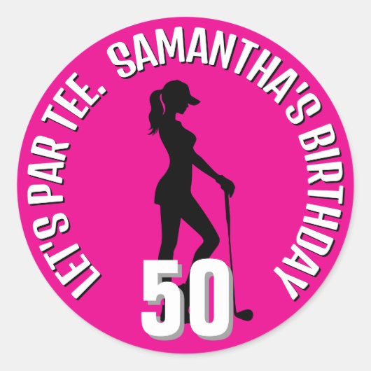 Sticker Rond Spécial Golf Bird Surprise (Devant)