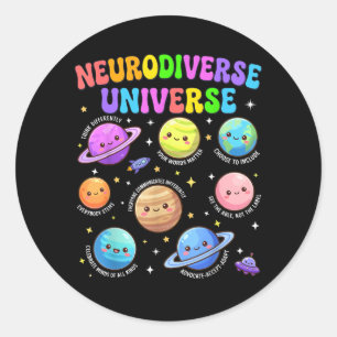 Sticker Rond Spécial Sensibilisation à l'Autisme de l'Univers N