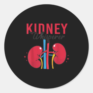 Sticker Rond Spécialiste des reins drôle technicien de dialyse 