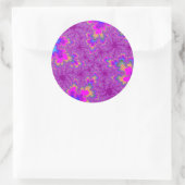 Sticker Rond Speckle arc-en-ciel rose (Sac)