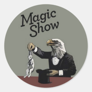 Sticker Rond Spectacle magique