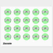 Sticker Rond Spectacles (Feuille)