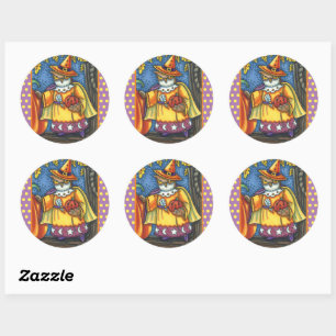 STICKER ROND SPECTACLES MAGIQUES ET HALLOWEEN HOOTS, ASSISTANT
