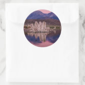 Sticker Rond Spectaculaire Lac Mono Dans L'Ombre (Sac)
