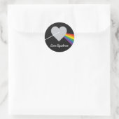Sticker Rond Spectre de l'amour (Sac)