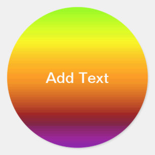 Sticker Rond Spectre des couleurs horizontales -3