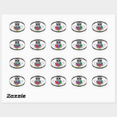Sticker Rond Spectrum Claddagh (Feuille)