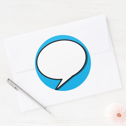 Sticker Rond speech-bubble arrow (Enveloppe)