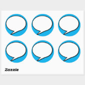 Sticker Rond speech-bubble arrow (Feuille)