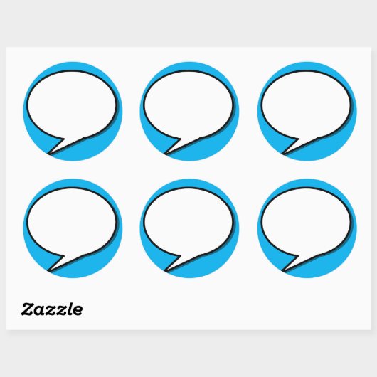 Sticker Rond speech-bubble arrow (Feuille)