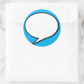 Sticker Rond speech-bubble arrow (Sac)