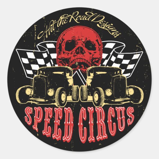 Sticker Rond Speed Circus (Devant)