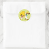 Sticker Rond SPEEDY GONZALES™ et Slowpoke (Sac)