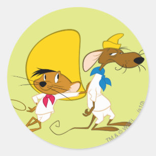 Sticker Rond SPEEDY GONZALES™ et Slowpoke