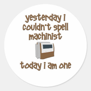 Sticker Rond Spell Machinist