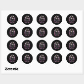 Sticker Rond Spellbound Spirits Halloween Witch Art (Feuille)