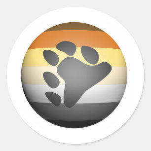 STICKER ROND SPHÈRE DE FIERTÉ D'OURS - .PNG