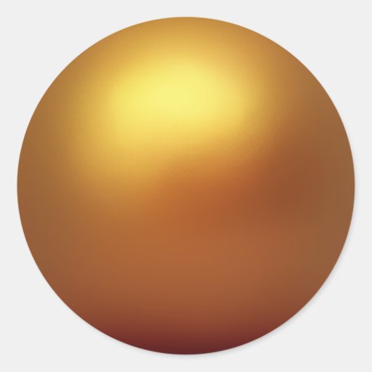 Sticker Rond Sphère d'or (Devant)