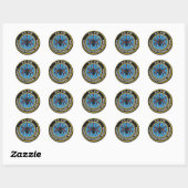 Sticker Rond spider patch.service secret russe (Feuille)