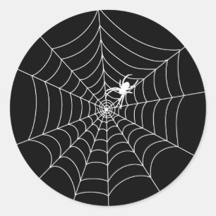 Sticker Rond Spider Web