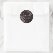 Sticker Rond Spider Web (Sac)