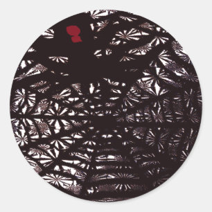 Sticker Rond Spider Web