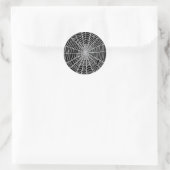 Sticker Rond Spider Web (Sac)