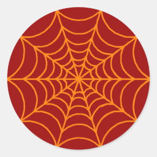 Sticker Rond Spider Web