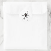 Sticker Rond Spider WIdow noir (Sac)
