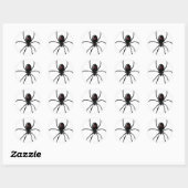 Sticker Rond Spider WIdow noir (Feuille)