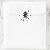 Sticker Rond Spider WIdow noir (Sac)